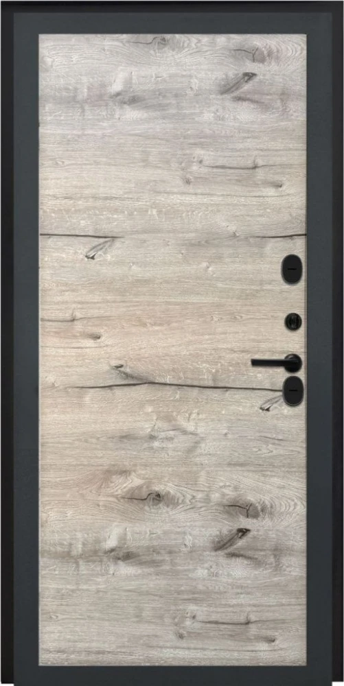 Входная дверь ДвериПРО Росна Без фрезеровки Дуб пацифик горизонт DPRO228211 внутренняя сторона