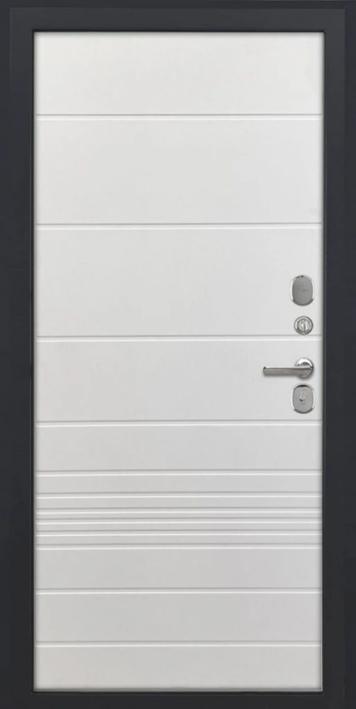 Входная дверь ДвериПРО L-Термо серебро ФЛ-700 (10мм, ясень белый) DPRO204416 внутренняя сторона