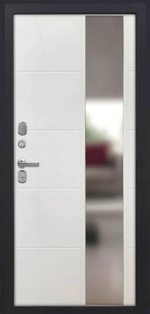 Входная дверь ДвериПРО Аура ФЛЗ-649 капучино (зеркало) DPRO201280 внутренняя сторона