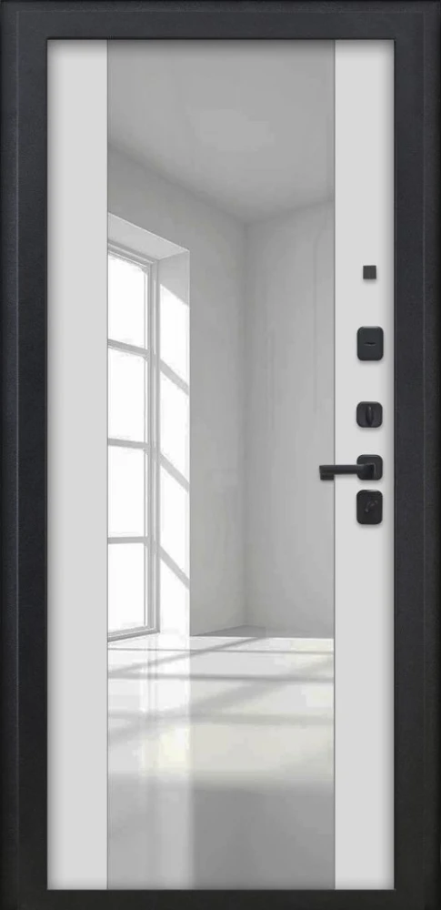 Входная дверь ДвериПРО Аура ФЛЗ -1 Белый матовый DPRO228018 внутренняя сторона