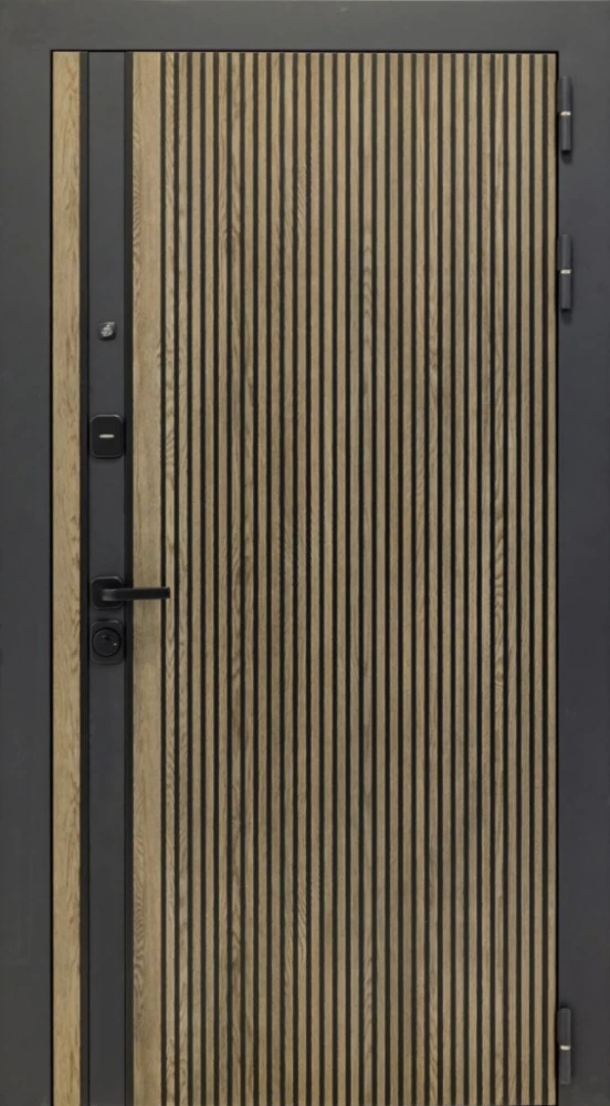 Входная дверь ДвериПРО Росна Алиса (16мм, ПВХ Софт грей, зеркало) DPRO227545 внешняя сторона