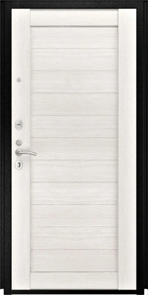 Входная дверь ДвериПРО Термо серебро СБ-3 Листв. бел. (21 Беленый дуб) DPRO227882 внутренняя сторона